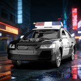 Friction Police Car  (w/ light & sound  + opening doors)