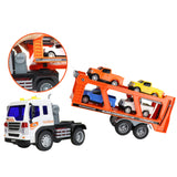 1:16 Friction Auto Transport Trailer Truck  (w/ light & sound) exclusived by USA&Canada