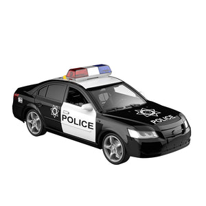 Friction Police Car  (w/ light & sound  + opening doors)